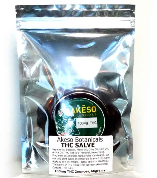 Salve 100mg THC 2oz.