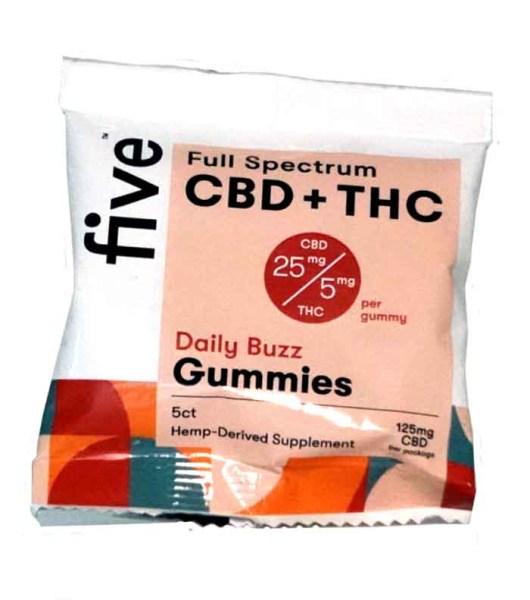 Full Spectrum CBD+THC Daily Buzz Gummies 5 count