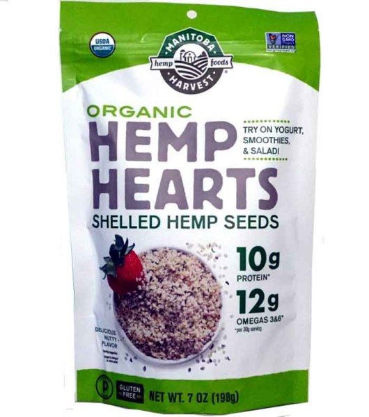 Organic Shelled Hemp Hearts.