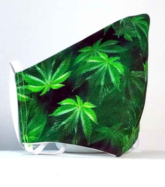 Cannabis Print Face Mask