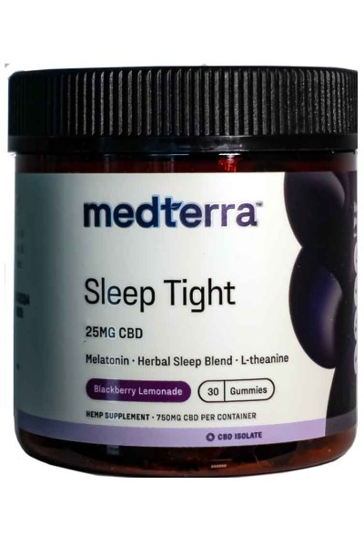 Medterra Sleep Tight 25mg CBD Gummies 20 count