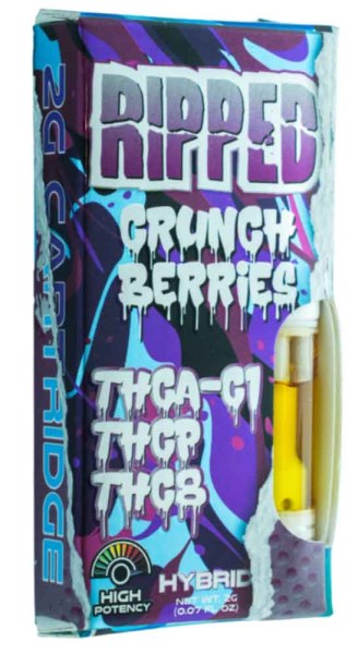 Ripped Crunch Berries Hybrid THCA-C1 THCP THCB 2 grams.