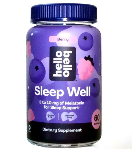 Sleep Well Berry 5 to 10mg Melatonin 60 gummies