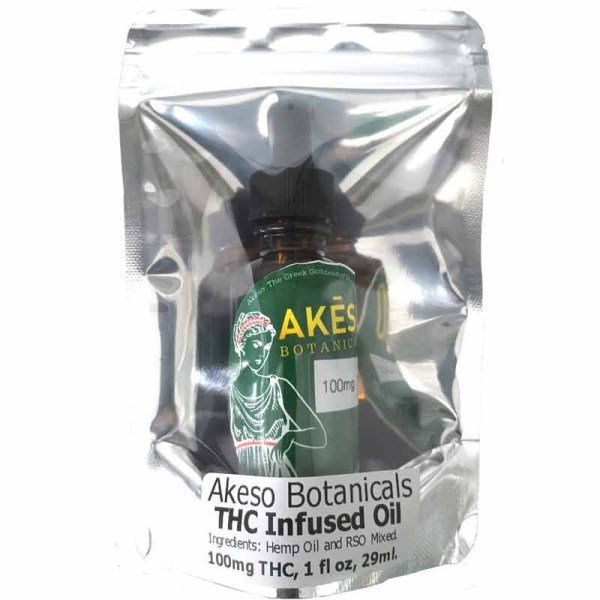 THC Infused Oil 100mg THC.